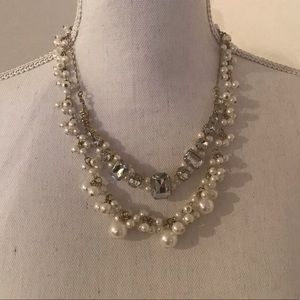 Two Strand Gold and Pearl Necklace